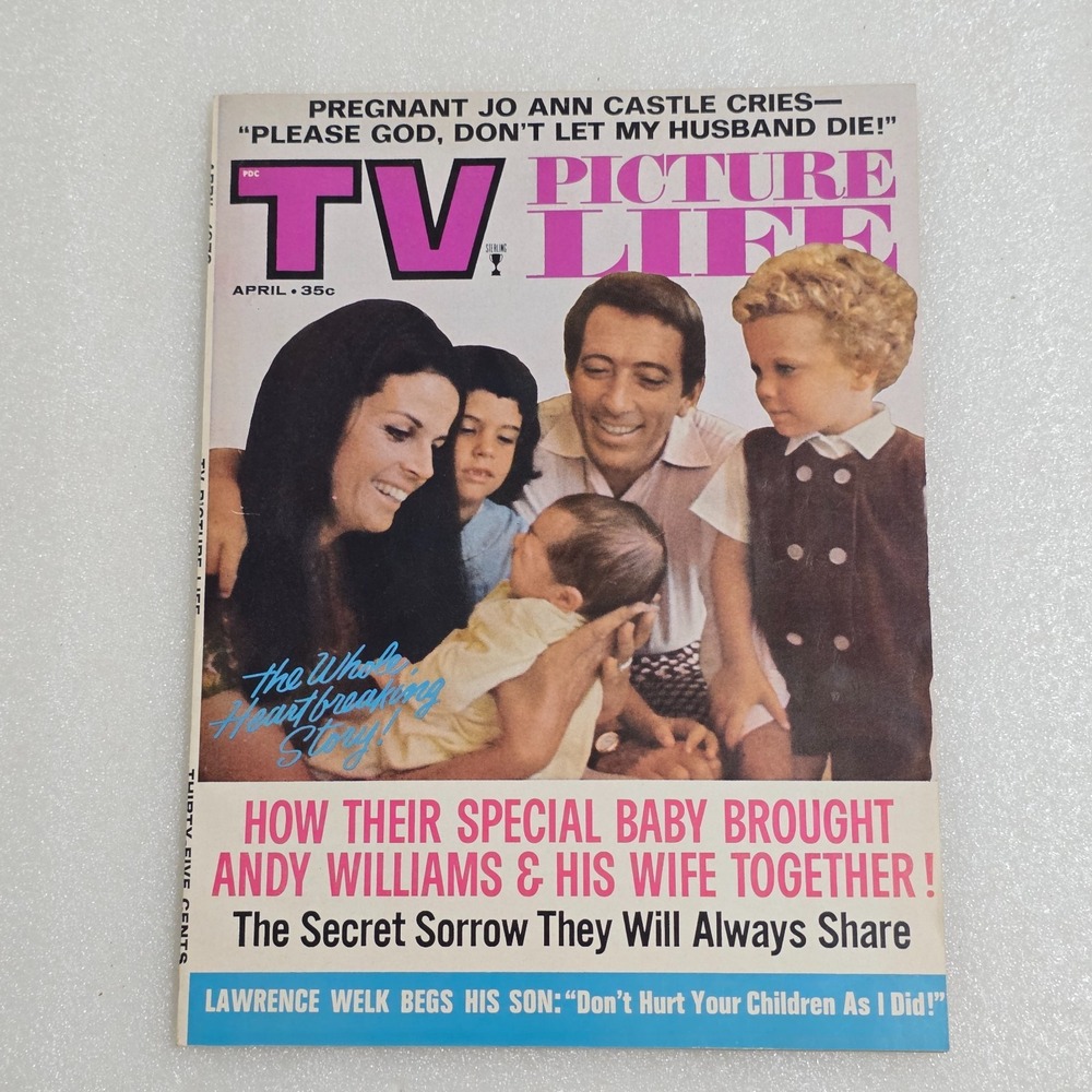 TV Picture Life magazine April 1970 Andy Williams Lawrence Welk JoAnn Castle
